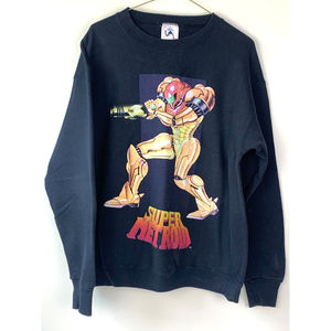 Vintage Nintendo SUPER METROID Shirt Sweatshirt 90s Samus Nintendo Power Promo